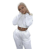 Women's 2 Piece Set Casual Sport Outfits Tracksuit With Hoodie - Breathable and Stylish