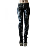 Retro Steampunk PU Leather Pants for Women