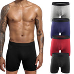 Long Cotton Breathable Boxer Shorts for Men