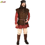 Mens Medieval Punk Vest Vikings Cosplay Archer - Alt Style Clothing