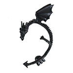 Vintage Gothic Dragon Ear Wrap – Punk Rock Clip Earrings