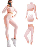 2/3PCS Seamless Women Yoga Set Workout Sportswear Gym Clothing