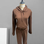 Women's 2 Piece Set Casual Sport Outfits Tracksuit With Hoodie - Breathable and Stylish