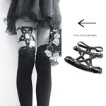 Rock Leather Garter Belt Elastic Leg - Alt Style Clothing