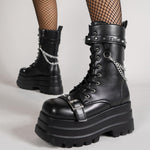 Ankle Boots Gothic Style Cool Combat Boots