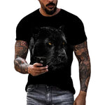 Men's Panther Graphic T-Shirt – Casual Street Style