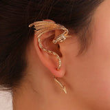 Vintage Fly Dragon Clip Earrings