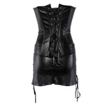 Gothic Body Shaper Mini Skirt Dress Corset by Miss Moly