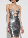 Double Layer Party Dress With Glitter