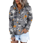 Women's Casual Zip Up Hoodie - Loose Fit Sweatshirt with Pocket