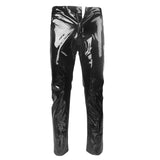 Faux Leather PVC Pants for Clubwear – Slim Fit Gothic Pencil Pants for Nightlife