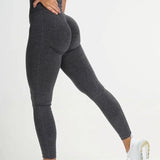 Seamless High-Waist Push-Up Leggings - Squat-Proof Workout & Yoga Pants