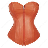 Overbust Leather Corset Bustier Top Perfect for Nightclub