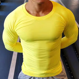 Dry Fit Compression Shirt - Long Sleeve Quick-Dry Fitness Top