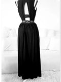 Vintage Gothic Club Sexy Suit Sleeveless Mesh 3pcs Set - Alt Style Clothing