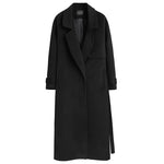 Oversized Wool Blend Trench Coat for Casual and Edgy Look