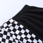 Gothic Plaid A Line Mini Skirt - Alt Style Clothing