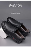 Leather Shoes With Soft Sole Anti Slip Footwear Loafers Slip on Moccasins