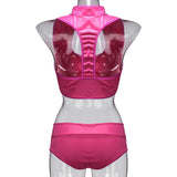 Patent Leather Bustier Top with Deep Cleavage - Alt Style Clothing