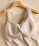 Velvet Thermal Vest For Women With Breast Pads