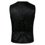 Steampunk Gothic Double-Breasted Cosplay Vest - V-Neck Design