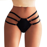 High Waist Thong Bandage Panties - Alt Style Clothing