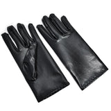 Military Parade Performance Leather Gloves - Cosplay Wrist-Length Gloves