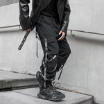 Gothic Cargo Trousers for Men Techwear