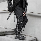 Gothic Cargo Trousers for Men Techwear