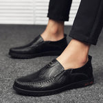 Genuine Leather Slip-On Loafers – Casual Elegance for Every Occasion