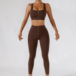 High-Waist Leggings and Sleeveless Top for Ultimate Comfort