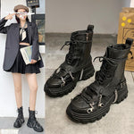 Gothic Motorcycle Ankle Boots - Alt Style Clothing