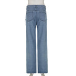 High Waisted Chain Jeans - Featuring a Cross Chain and Hollow Out Design for a Sexy and Elegant Look