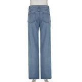 High Waisted Chain Jeans - Featuring a Cross Chain and Hollow Out Design for a Sexy and Elegant Look