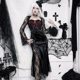 Goth Dark Elegant Mall Gothic Evening Dress - Alt Style Clothing