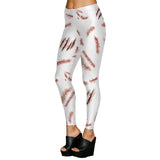 Gothic Print High-Waisted Fitness Leggings – Perfect for Workouts