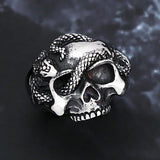 Vintage Gothic Unique Skull Ring – Stainless Steel Punk Style