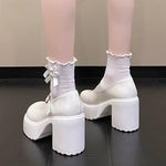 Platform Pumps for Women Super High Heels Buckle Strap - Alt Style Clothing