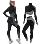 2/3PCS Seamless Women Yoga Set Workout Sportswear Gym Clothing