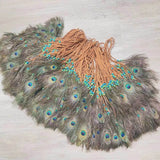 Boho Peacock Feather Adjustable Headdress - Women's Novelty Hair Band