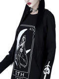 Beaukiss Gothic Moon Hoodie Long Sleeve Sweatshirt for Women