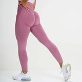 Seamless High-Waist Push-Up Leggings - Squat-Proof Workout & Yoga Pants