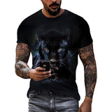 Men's Panther Graphic T-Shirt – Casual Street Style