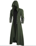 Long Gothic Steampunk Hooded Coat - Alt Style Clothing
