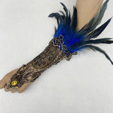 Gothic Steampunk Lace Cuff Fingerless Glove Arm Warmer Bracelet