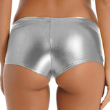 Metallic Booty Shiny Hot Pants - Alt Style Clothing