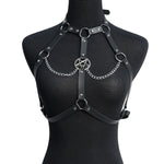 Gothic Leather Harness Garter Set – Punk Rave Wedding Garter