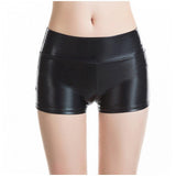 Nightclub Leather Shorts High Waist Bodycon Push Up - Alt Style Clothing