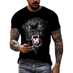 Men's Panther Graphic T-Shirt – Casual Street Style