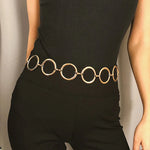 Bold Metal Chain Belt with Large Rings – Statement Accessory for Skirts, Coats & Dresses